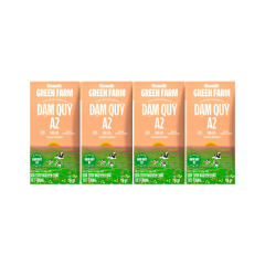 Lô 4 sữa tươi tiệt trùng nguyên chất Vinamilk Green Farm A2 110ml chính hãng | Siêu Thị GO!– Thực phẩm giá tốt