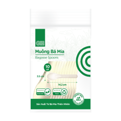 Lô 10 muỗng bã mía GO! 14cm chính hãng
