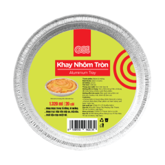 Lô 20 khay nhôm tròn GO! 23cm chính hãng