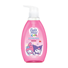 Tắm gội cho bé Babimild Juicy Berries chai 390ml chính hãng