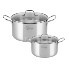 Bộ nồi inox SUS304 Five Star Plus 16 - 20cm chính hãng