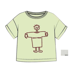 Áo thun bé trai Tre Xanh in hình màu ngọc size 4 chính hãng
