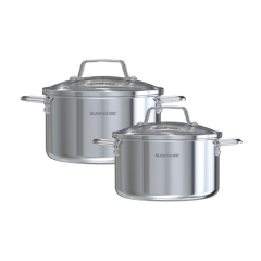 Bộ nồi Inox 304 liền đáy Sunhouse Healthy SHG703 chính hãng