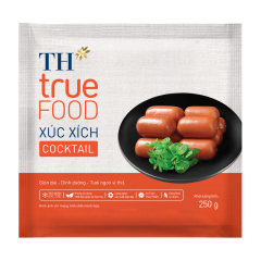 Xúc xích Cocktail TH True Food 250g chính hãng