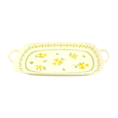 Tô 2 tay cầm hoa nhí vàng 25cm chính hãng