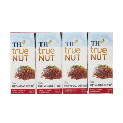 Lô 4 sữa hạt và gạo lứt đỏ TH true Nut hộp 180ml chính hãng | Siêu Thị GO!– Thực phẩm giá tốt