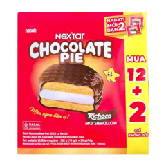 Bánh Chocolate Pie Nabati Nextar 12P hộp 392g chính hãng