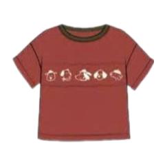 Áo thun bé trai Tre Xanh in hình cún màu đỏ size 4 chính hãng