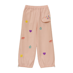 Quần dài bé gái thêu họa tiết TX màu hồng size 8 chính hãng