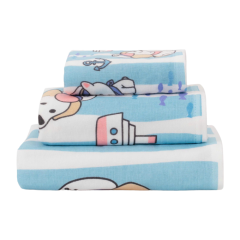 Khăn tắm Mollils PP màu xanh BM5A 60x120cm chính hãng