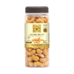 Hạt điều rang muối bóc vỏ Viet Gems 250g chính hãng