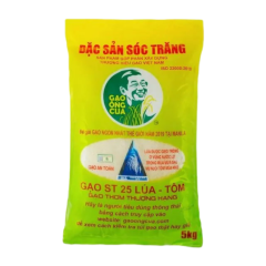 Gạo ST25 lúa tôm Ông Cua 5kg chính hãng