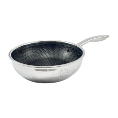 Chảo tổ ong liền khối Inox 304 Five Star Plus 24cm chính hãng