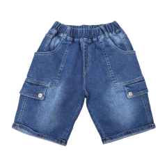 Quần jean lửng bé trai Khang Thành màu xanh đậm size 6 chính hãng
