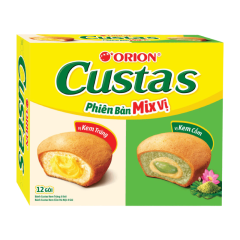 Bánh Custas Orion Mix 2 Flavors 282.2g (12 cái) chính hãng