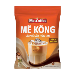 Cà phê sữa hòa tan 3in1 Maccoffee MeKong túi 20 gói x 22g chính hãng