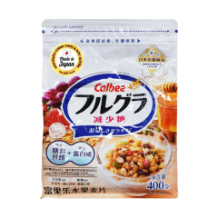 Ngũ cốc trái cây Frugra Calbee ít đường 400g chính hãng