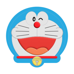 Kẹo gum cuộn Lotte Doraemon hương dưa lưới 54g chính hãng