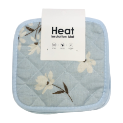 Combo 2 lót nồi Tuyết Mai họa tiết xanh dương 18x18cm chính hãng