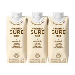 Lô 3 SPDD cho người lớn Vinamilk Sure Gold hộp 237ml chính hãng | Siêu Thị GO!– Thực phẩm giá tốt