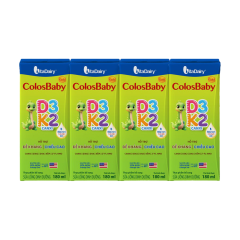 Lốc 4 SPDD ColosBaby Gold D3K2 hộp 180ml chính hãng