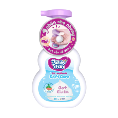 Bọt tắm gội cho bé Bobby SoftCare chai 200ml chính hãng