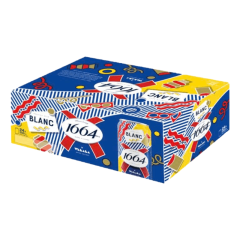 Thùng 24 Bia 1664 Blanc lon 250ml chính hãng