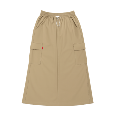 Váy dù dài nữ túi hộp V17 màu kem size L chính hãng