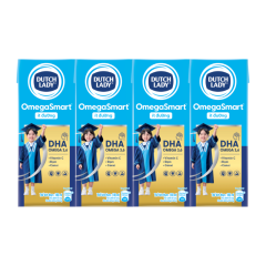 Lốc 4 sữa dinh dưỡng Cô Gái Hà Lan OmegaSmart ít đường 180ml chính hãng | Siêu Thị GO!– Thực phẩm giá tốt