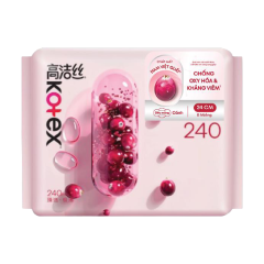 Băng vệ sinh Kotex nam việt quất mỏng cánh 24cm 8 miếng chính hãng