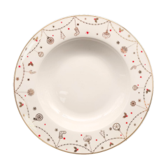 Đĩa sứ xương cao cấp Moriitalia 21.5cm chính hãng