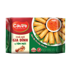 Chả giò gia đình Cầu Tre vị tôm mực 440g chính hãng