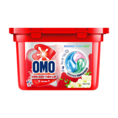 Viên giặt Omo Matic hương tươi mát hộp 20 viên - 210g chính hãng