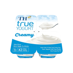 Lô 4 Sữa chua TH True Yogurt kem ngậy 100g chính hãng | Siêu Thị GO!– Thực phẩm giá tốt