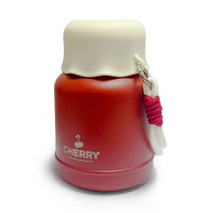 Bình ủ giữ nhiệt Inox Cherry màu đỏ 680ml chính hãng