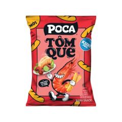 Snack Poca tôm que vị tôm hùm nướng thái 60g chính hãng