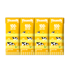 Lô 4 sữa Vinamilk 100% bắp hộp 180ml chính hãng | Siêu Thị GO!– Thực phẩm giá tốt