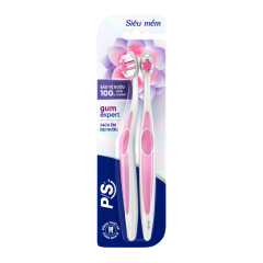 Lô 2 bàn chải đánh răng P/S Gum Expert dịu nướu chính hãng