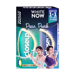 Lô 2 kem đánh răng Closeup White Now Pixie Punk 100g chính hãng