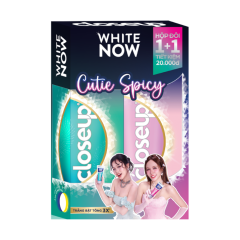 Lô 2 kem đánh răng Closeup White Now Cutie Spicy 100g chính hãng