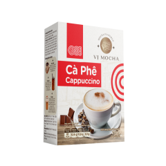 Cà phê cappuccino GO! vị mocha hộp 12 gói x 18g chính hãng