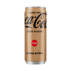 Nước ngọt Coca-Cola Zero hương vani lon 320ml chính hãng