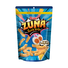 Snack xoắn Oishi Zuna vị xốt trứng muối 65g chính hãng