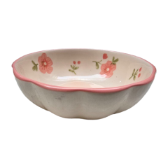 Chén chấm sứ hoa văn hoa đào 10cm chính hãng
