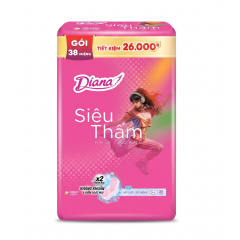 Băng vệ sinh Diana siêu thấm SMC 38 miếng chính hãng