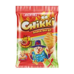 Snack đùi gà Chikki vị gà giòn Hàn Quốc cay 65g chính hãng