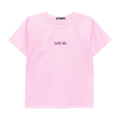 Áo thun nữ Hồng Nhật in chữ TUYỆT VỜI màu hồng size S chính hãng