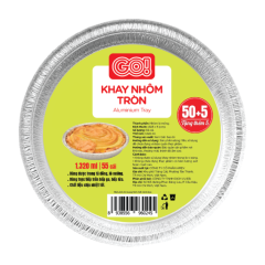 Lô 55 khay nhôm tròn GO! 23cm 1320ml chính hãng