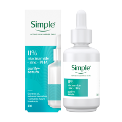 Tinh chất Simple Purify+ kiềm dầu giảm mụn cho da dầu 30ml chính hãng