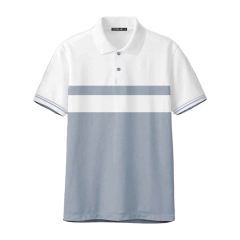 Áo polo nam Meje cổ sơ mi poly sọc gạo size M chính hãng